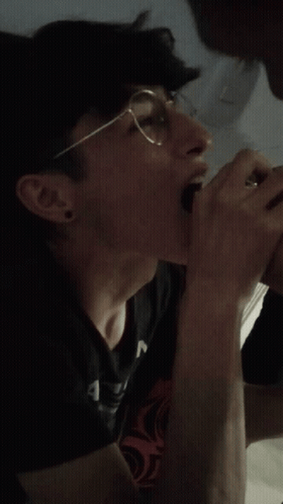 Close Up Of Man's Face With Blurred Background GIF
