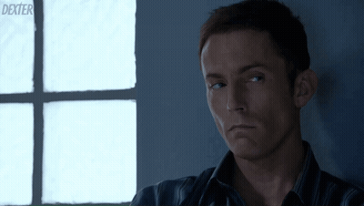 Close Up of Man's Face With Dexter