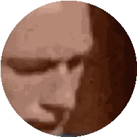 Close-Up Of Man's Face With Eyes Closed Sticker