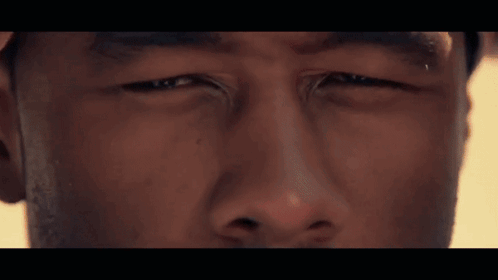 Close Up Of Man's Face With Eyes Closed GIF
