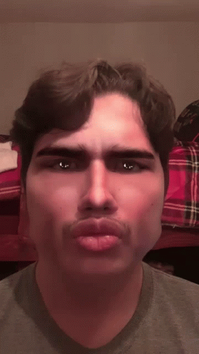 Close Up Of Man's Face With Eyes Closed GIF