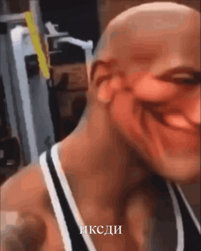 Close Up Of Man's Face With Foreign Language GIF