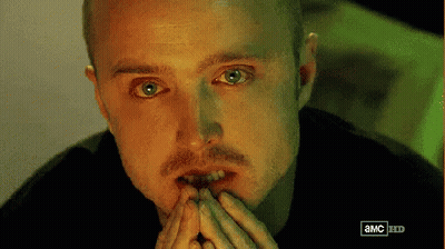 Close Up Of Man's Face With Green A.M.C GIF