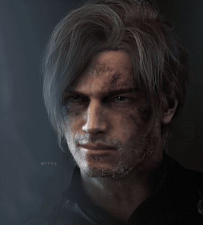 Close Up Of Man's Face With Name Miyku GIF