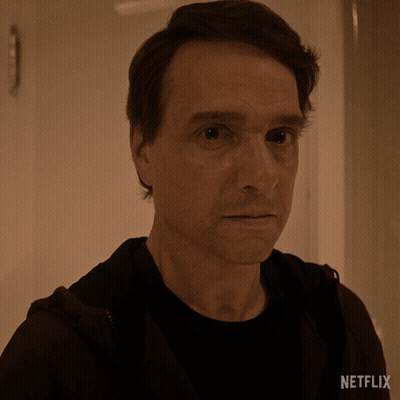 Close Up Of Man's Face With Netflix GIF