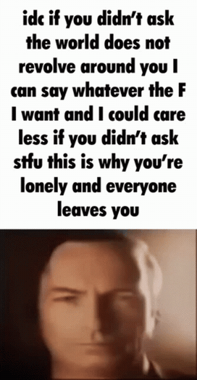 Close Up Of Man's Face With Quote GIF