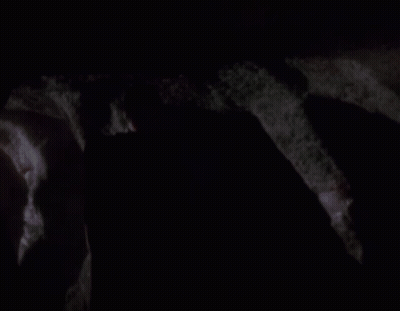 Close Up Of Man's Face With Red Light GIF