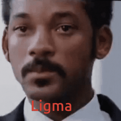 Close Up Of Man's Face With Red Word Igma GIF