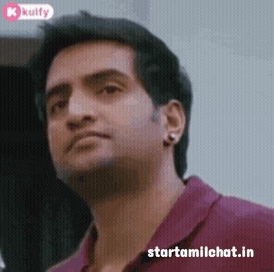 Close Up Of Man's Face With Starttamilchat.in GIF
