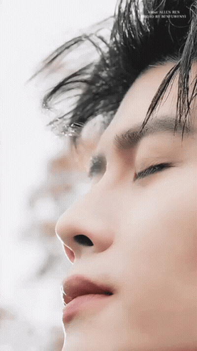 Close Up Of Man's Face With Watermark GIF