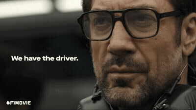 Close Up Of Man's Face With We Have The Driver GIF