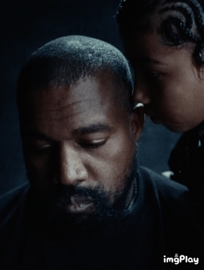 Close Up Of Man's Face With Woman Behind And Imgplay Text GIF