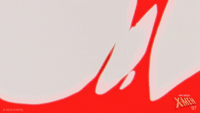 Close Up Of Man's Face With X-Men Logo GIF
