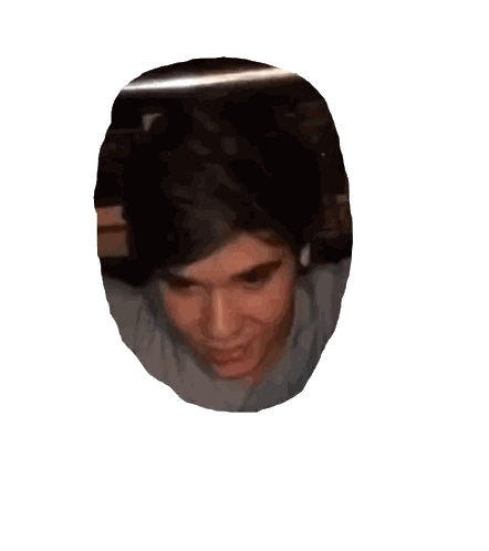 Close Up Of Man's Face Sticker