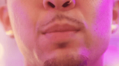 Close Up Of Man's Mouth With Gold Grills GIF