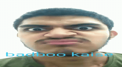 Close Up Of Man Saying Badboo Kaise GIF