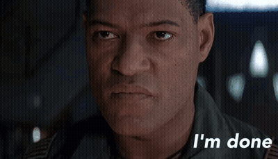 Close Up Of Man Saying I'm Done GIF
