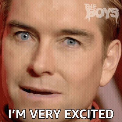 Close Up Of Man Saying I'm Very Excited GIF
