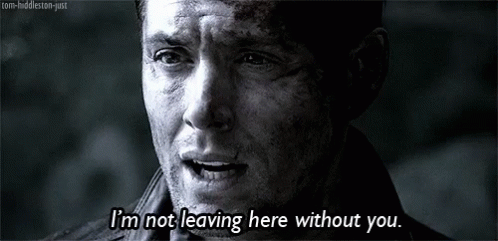 Close Up Of Man Saying Im Not Leaving Without You GIF