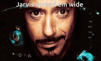 Close Up Of Man Saying Jarvis Spread Em Wide GIF