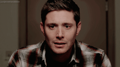 Close Up Of Man Saying Just Jensen And Dean GIF