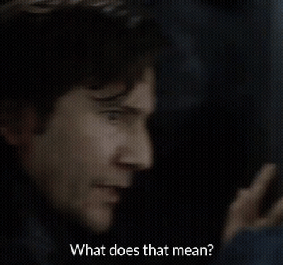 Close Up Of Man Saying What Does That Mean GIF