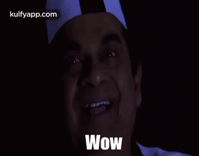 Close Up Of Man Saying Wow GIF
