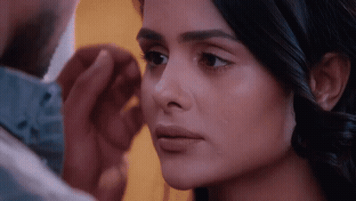 Close Up Of Man Touching Woman's Face GIF