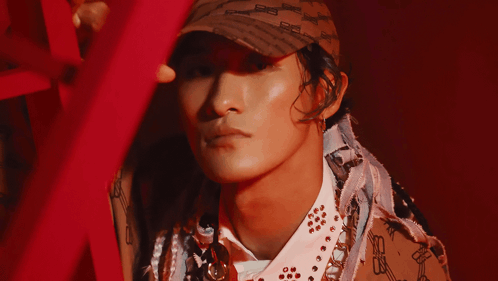 Close Up Of Man Wearing Hat Balenciaga GIF