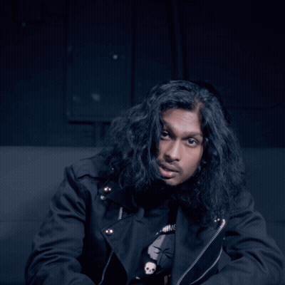 Close Up Of Man With Beard And Long Hair GIF