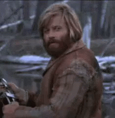 Close Up Of Man With Beard And Long Hair GIF