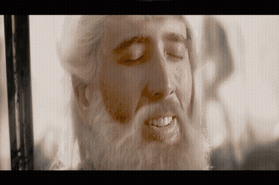 Close Up Of Man With Beard And White Hair GIF