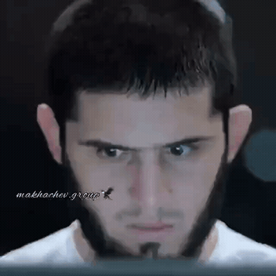 Close Up Of Man With Beard Looking At Camera GIF