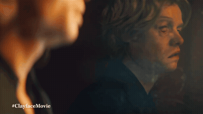 Close Up Of Man With #Clayfacemovie GIF