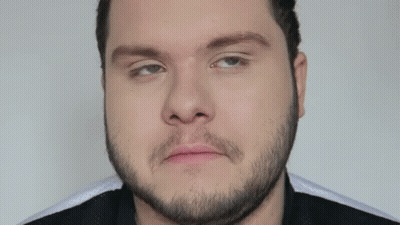 Close Up Of Man With Eyes Closed GIF
