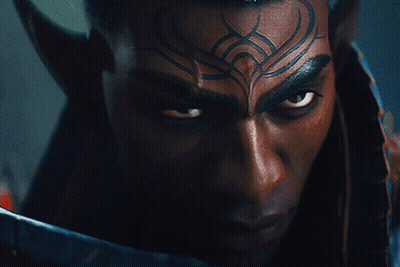 Close Up Of Man With Face Tattoo GIF