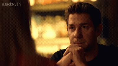 Close Up Of Man With Hashtag #JackRyan GIF