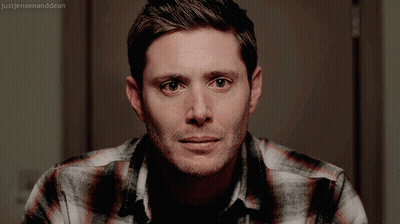 Close Up Of Man With Just Jensen And Dean GIF