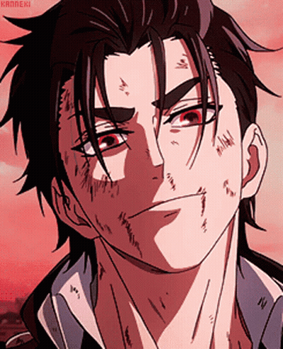 Close Up Of Man With Kanneki GIF