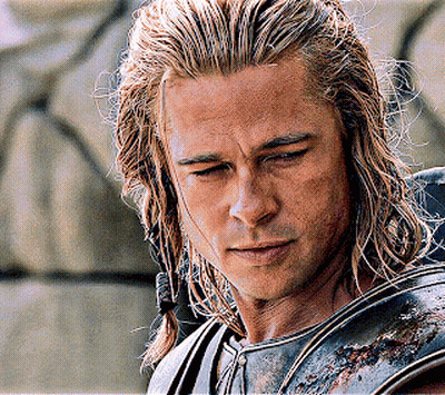 Close Up Of Man With Long Hair And Ponytail GIF