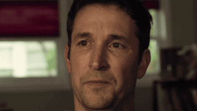 Close Up Of Man With Red Blind Background GIF