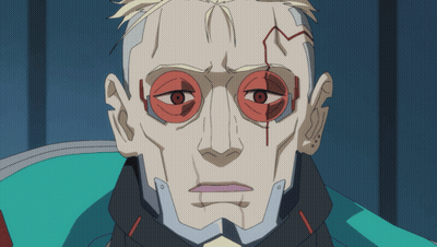 Close Up Of Man With Red Eye GIF