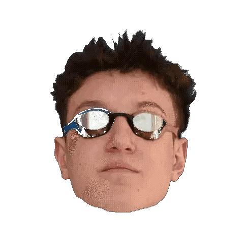Close Up Of Man With Sunglasses Sticker