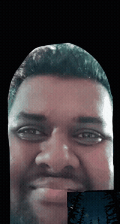 Close Up Of Man With Trees In Background GIF