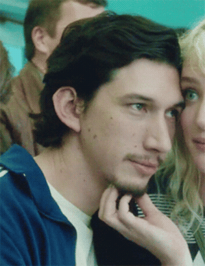 Close Up Of Man With Woman In Background GIF