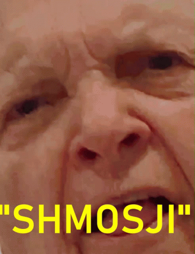 Close Up Of Mans Face With Shmosji GIF
