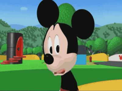 Close Up Of Mickey Mouse Face GIF