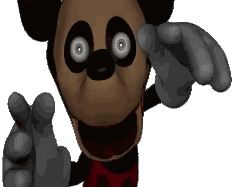 Close Up Of Mickey Mouse Face Sticker