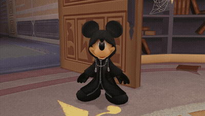 Close Up Of Mickey Mouse In Black Hooded Jacket GIF