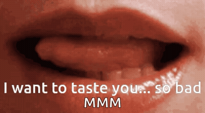 Close Up Of Mouth Saying I Want To Taste You GIF
